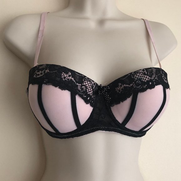 sophie b. Other - Sophie B Balconette Push-Up Pink/Black Size 34C
